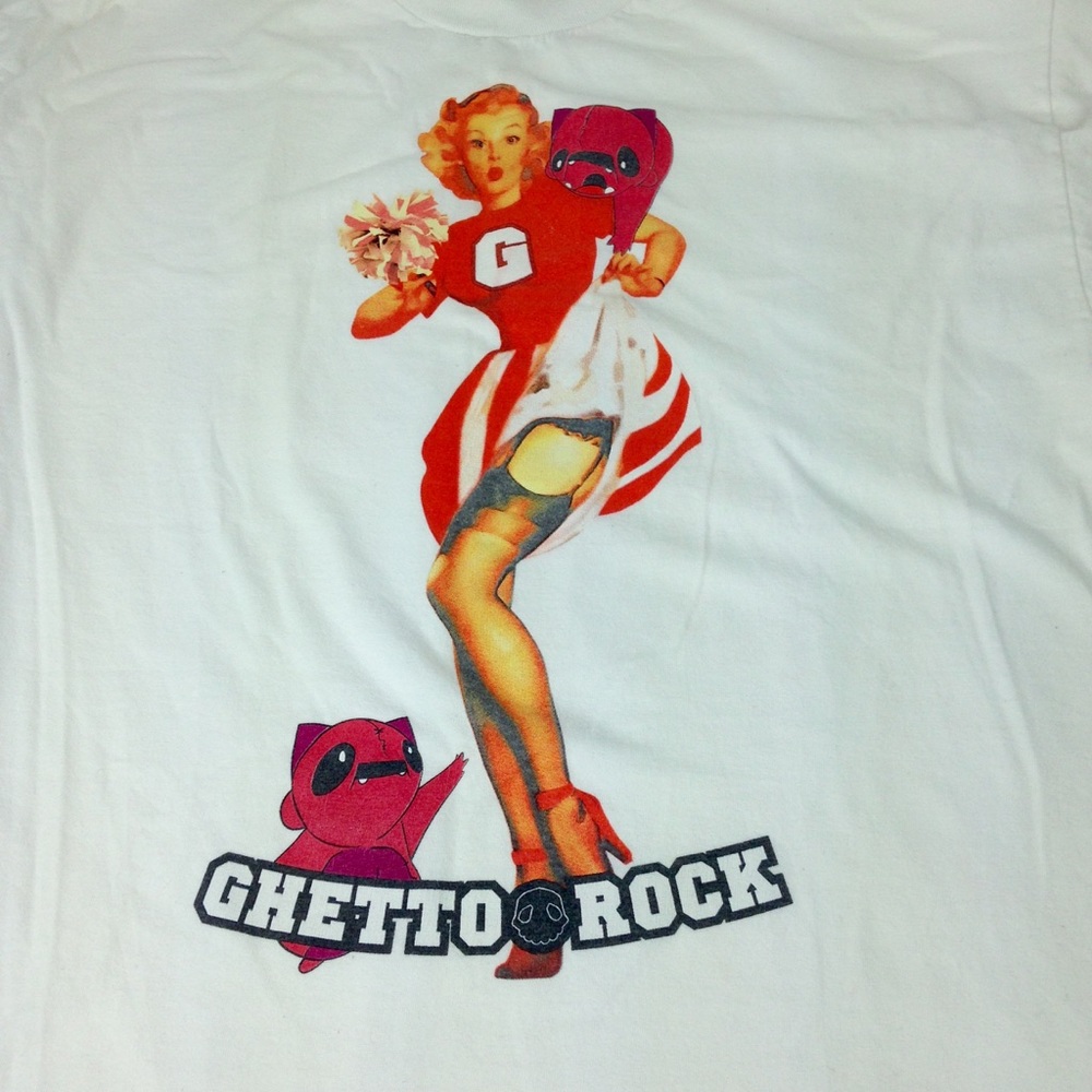 Ghetto Rock XL Cheerleader Tee Shirt